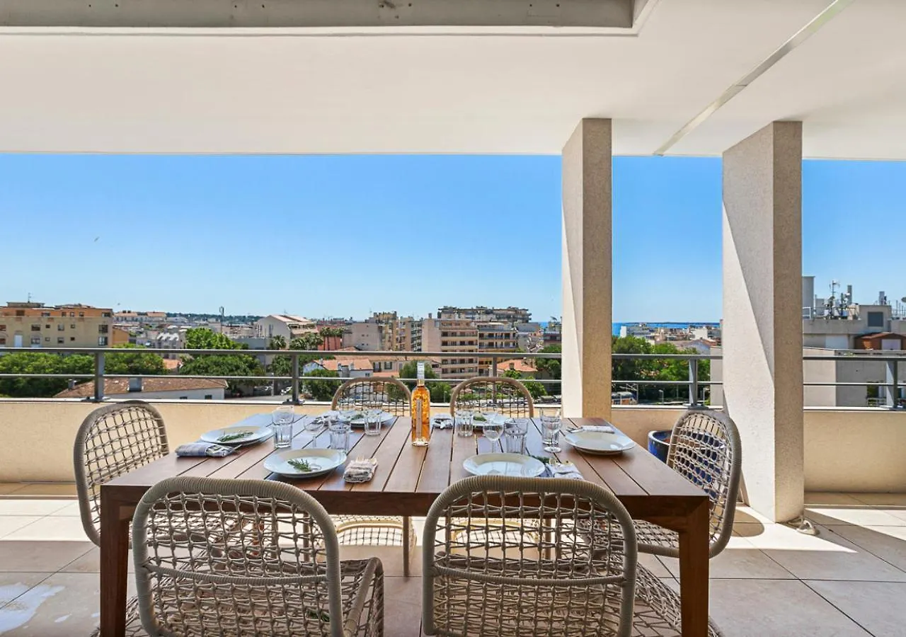 Duplex Elegante Vista Panoramica 360 Juan-Les-Pins Apartment Antibes 0*,